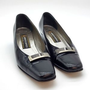 Roberto Capucci Black Leather+ Patent Leather Shoe